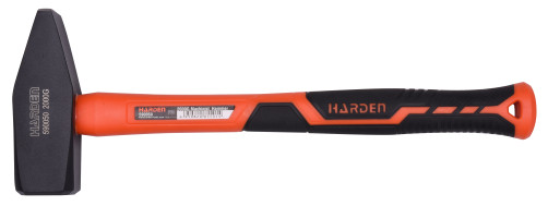 Universal hammer, fibreglass handle, square striker, 300 gr.// HARDEN