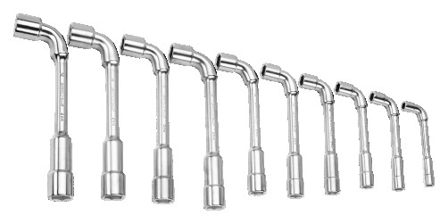 Set of curved socket wrenches series 29M, 8 - 19 mm, 10 pcs