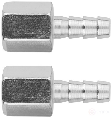Herringbone adapters 8 mm - 1/4" internal thread, 2 pcs.