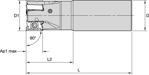 Фреза M4D032Z03A32LN15L110