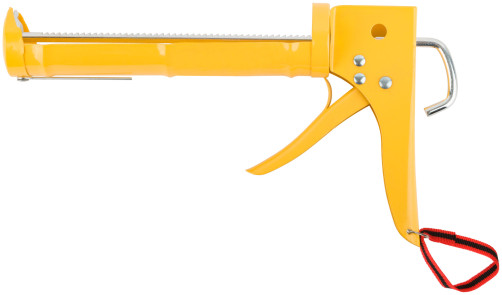 Sealant gun 225 mm semi-hull reinforced, toothed rod