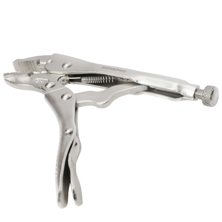 Locking pliers with curved clips 250mm CR-V prof WP231059 WORKPRO
