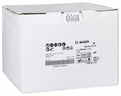 Fiber grinding wheel R780, Best for Metal + Inox 180 x 22.23 mm, G36