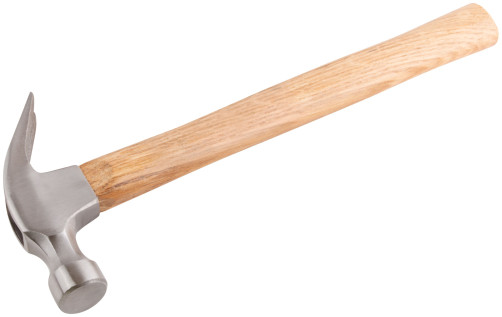 Nail hammer, wooden handle 25 mm, 340 gr.