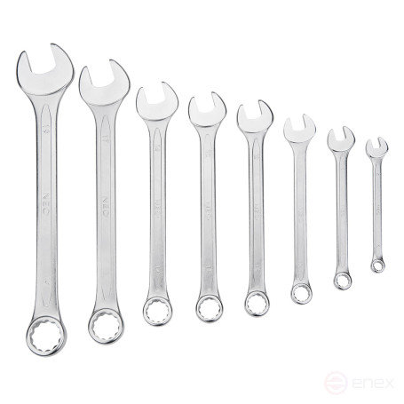 Ключи комбинированные, 6-19 мм, набор 8 шт.
