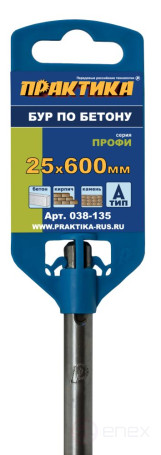 Drill bit SDS-plus PRACTICE 25 x 550/600 mm "Profi" series for concrete (038-135)