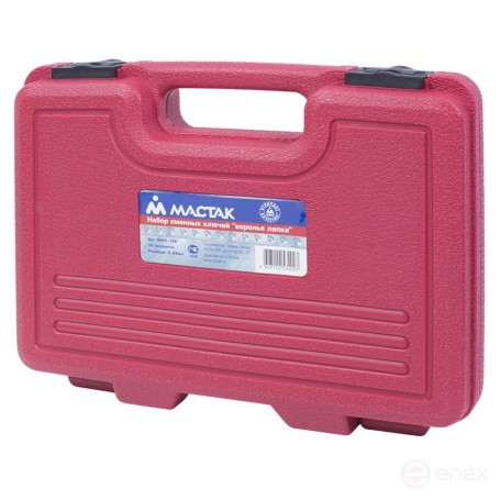 Набор разрезных ключей 3/8&1/2 (воронья лапка), 8-24 мм, кейс, 15 предметов МАСТАК 0261-15C
