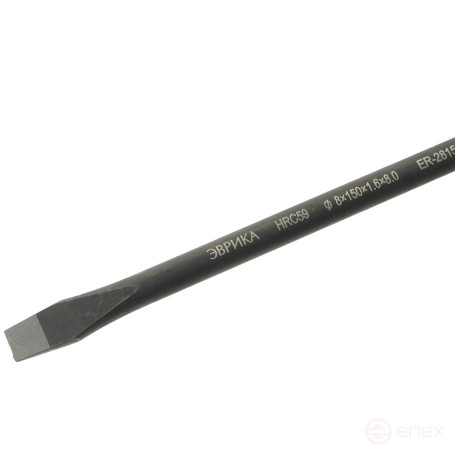 Slotted screwdriver SL8x150mm Ø8mm magnetic, rod S2, with holder HRC≥59 ER-28150SL EUREKA /1/12/144 NEW