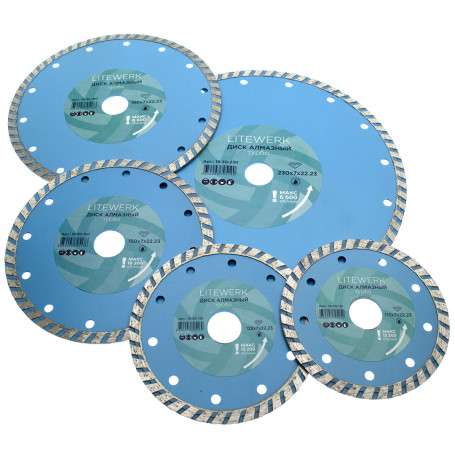 Diamond turbo disc 115x22.23 mm, LiteWerk (50/100)