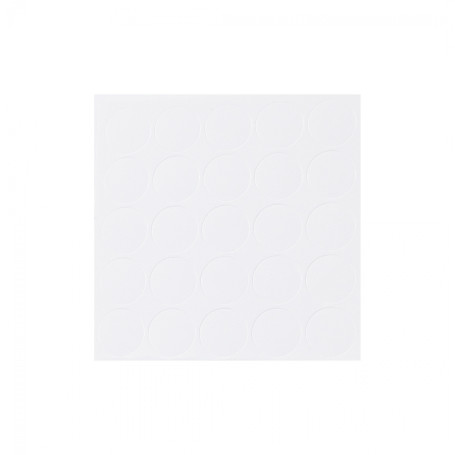 Заглушка самоприлипающая к эксцентрику белый шагрень (20322) AKS (лист-28шт.)