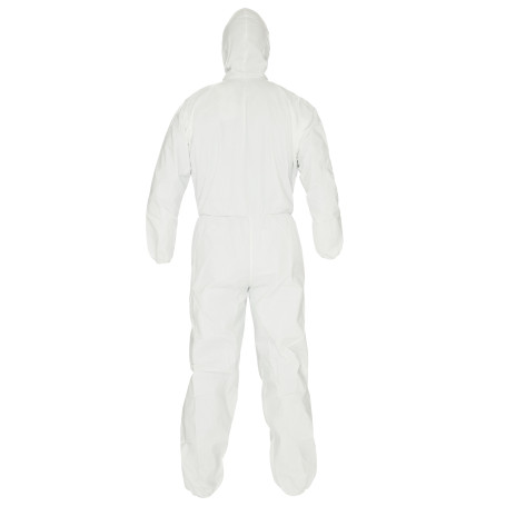 KleenGuard® A40 Reflex Breathable Jumpsuit for protection against splashes of liquids and solid particles - Hooded / White /M (25 overalls)