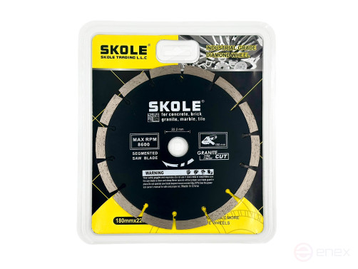 Диск алмазный Skole сегментированный 180мм (AZ2) AZ2-180
