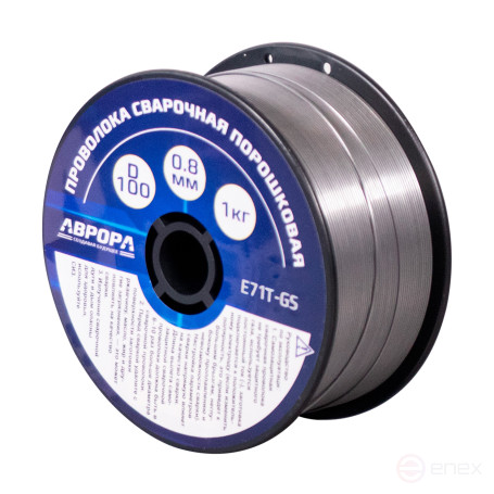 Powder wire E71T-GS d.0.8 mm 1.0kg D100 NO GAS