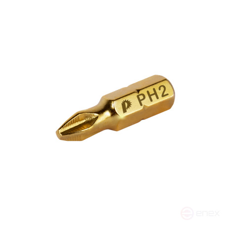 Бита отверточная ПРАКТИКА "Эксперт" PH-2 х 25мм Tin (1шт), блистер