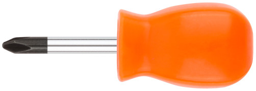 Screwdriver "Economy", CrV steel, plastic orange handle 6x38 mm PH2