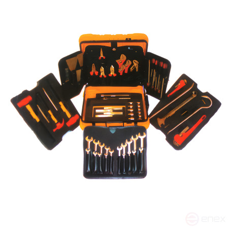 Explosion-proof tool kit (62 items) BeCu No. P-62, HORTZ
