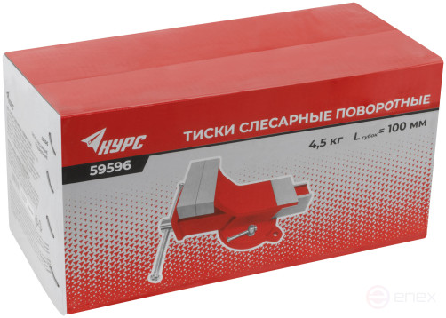 Тиски слесарные поворотные стальные 100 мм ( 4,5 кг)