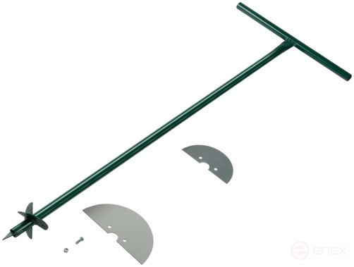 Garden drill, L=1000 mm, 2 nozzles 150 mm and 200 mm