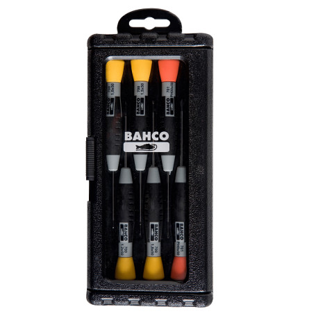 Set of precision slotted/Phillips screwdrivers, 6 pcs