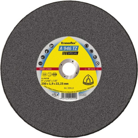 Отрезной круг A 946 TZ Special, 230 x 1,9 x 22,23, 339113