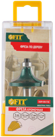 Фреза кромочная калевочная с нижним подшипником DxHxL=38,1x17x54 мм