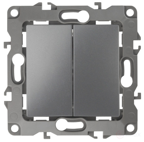 ERA Series 12 12-1112-12 Crossover Double Switch, 10AH-250V, Graphite