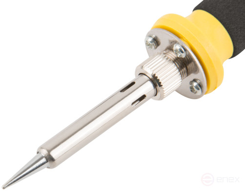 220 V soldering iron, ceramic heating element, plastic handle, conical copper tip, 50 W