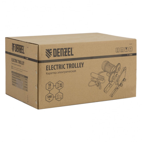 Electric carriage for telfer T-1000.1 t, 540 W Denzel