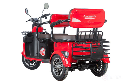Electric tricycle Rutrike Gelbert Kappa 48V/60V 650W, red