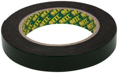 Adhesive tape, 2-sided mounting,foam-based, with a polymer substrate, 18 mm x 5 m