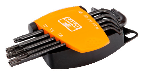 Набор шестигранных Г-образных ключей под винты TORX TR9 - TR40, 8 шт