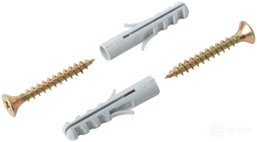 Mounting for baseboards. Set: dowel with screw 6x30/4x30 (packing 12 pcs)