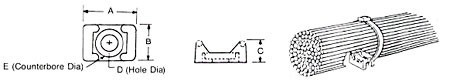 TM-3S25C Площадка под винт 21.9x15.9мм (д. 6.4мм) для стяжки (100 шт)