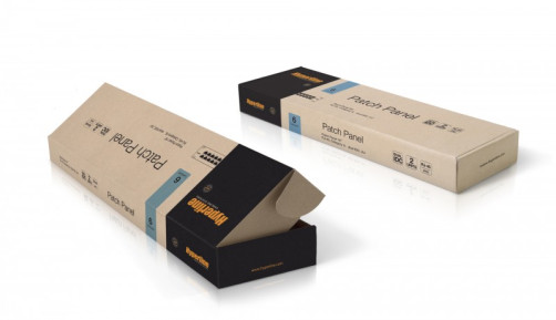 PP3-19-48-8P8C-C6-110D Патч-панель 19", 2U, 48 портов RJ-45, категория 6, Dual IDC, ROHS, цвет черный (задний кабельный организатор в комплекте)