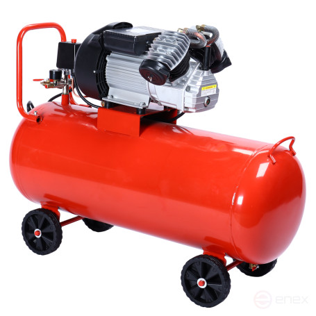 Компрессор пневматический 220В 2.2кВт 8атм. 250л/мин. ресивер-100л поршн. с прям. привод. V-обр. GTE