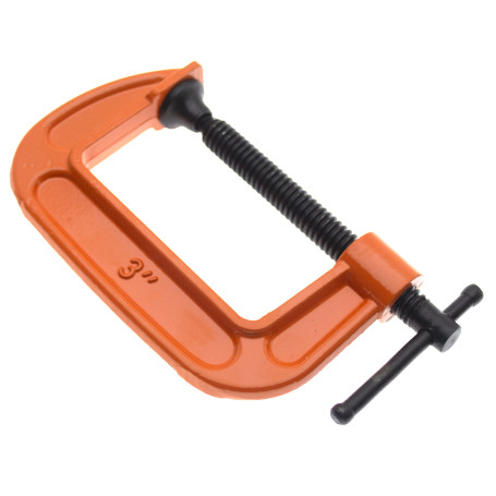 Clamp, type G, reinforced, cast iron, 3" (75mm), profi, Cheglock