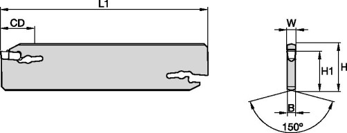 Отрезное лезвие EVBSN26J0540