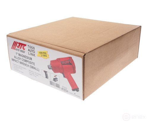 Pneumatic Wrench 1" 2102Nm 6000rpm 90-120PSI Impact JTC