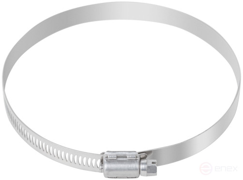 Crimping clamp, 12.7 mm wide, stainless steel.steel 105-127 mm