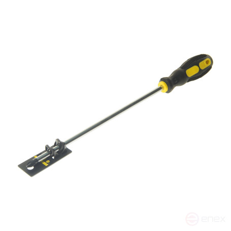 Отвертка крестовая PH3х250мм Ø8мм магнитная с противоскользящей ручкой (с держателем ) ER-7DH-16H ЭВРИКА /1/12/144 OLD