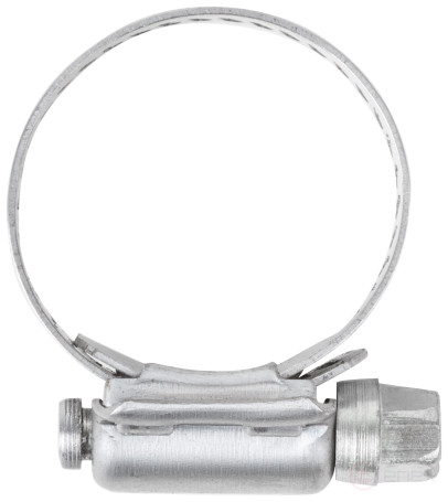 Хомут обжимной просечной, ширина 12,7 мм, нерж.сталь 14-27 мм