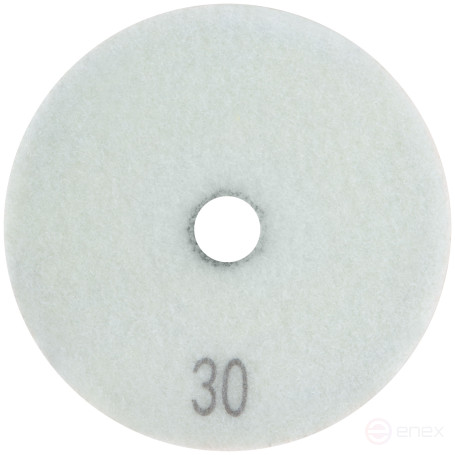 Diamond flexible grinding wheel AGSHK (Velcro), wet grinding, 100 mm, P 30