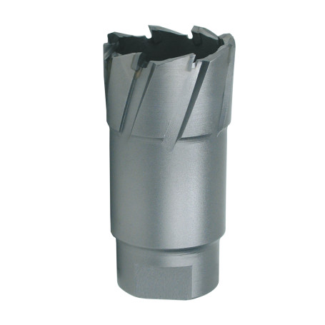 Сверло корончатое с впаянными твердосплавными пластинами с посадкой под резьбу Ø 33