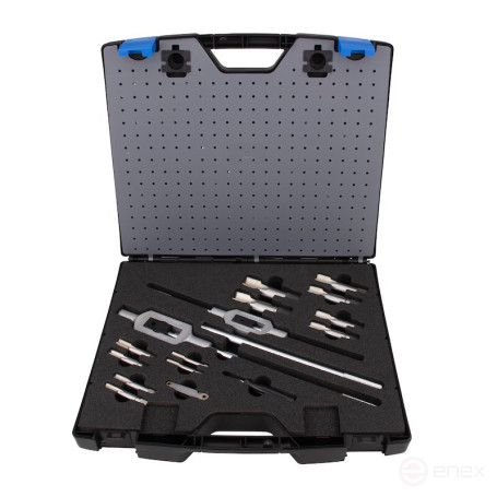 Set of hand taps and dies NORGAU Industrial G 1/8-1" HSS, 27 pieces