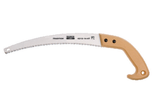 Garden saw edged with a wooden handle 6 TPI, 360 mm, sharpened tooth