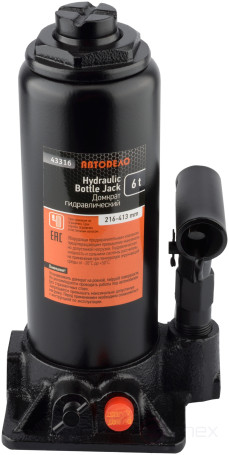 Домкрат гидр. 6.0т (216-413 мм в футляре) АвтоDело (43316)