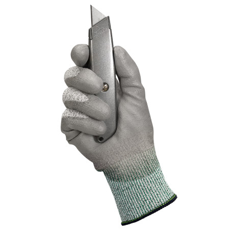 KleenGuard® G60 Endurapro™ Перчатки, стойкие к порезам (3 уровень) - Индивидуальный дизайн для левой и правой руки / Серый /7 (1 упаковка x 12 пар)