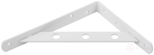 Corner bracket reinforced white 200x150 mm