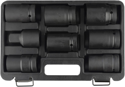 Набор головок ударных 1" (8пр.; L=80mm; для УКМ; кейс) АвтоDело (40328)