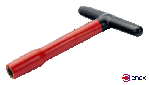 Торцовый ключ с Т-образной рукояткой изолированный, 22 мм